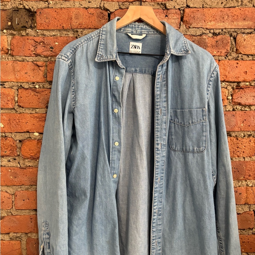 Zara Classic Blue Denim Shirt